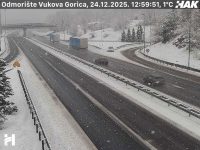 sneg na hrvaški avtocest