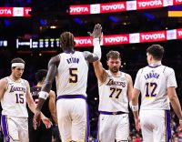 Luka Dončić in soigralci LA Lakers