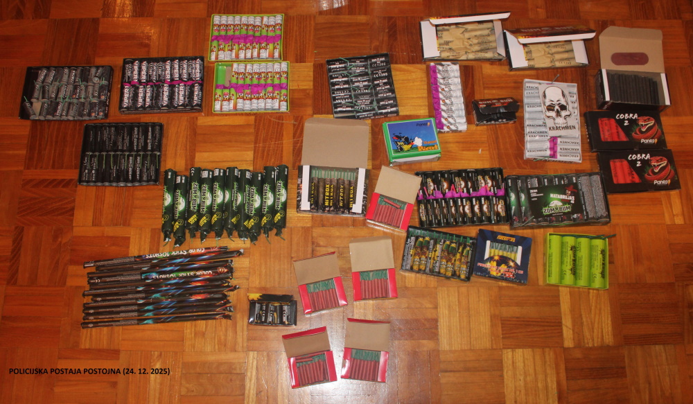 Na 113 pregorevajo telefoni, zasegli pravo zakladnico pirotehnike