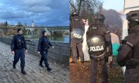 Policisti na terenu v Novem Mestu