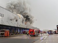 požar Spar skladišča v BTC LJ