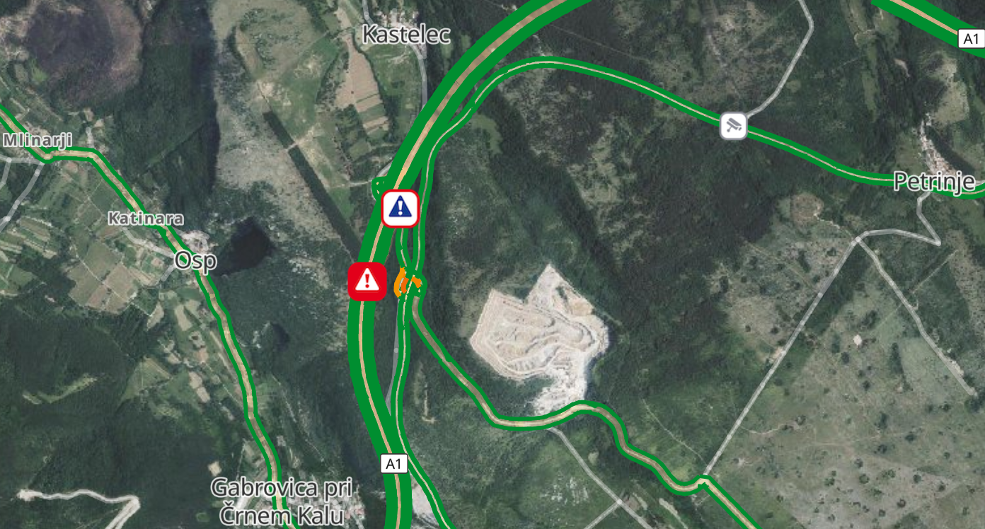 zaprta primorska avtocesta