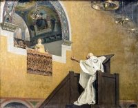 Sveti Janez Zlatoust in cesarica Eudokija, Jean-Paul Laurens, 1893, javna domena; vir: Wikimedia Commons, File: Augustins - Saint Jean Chrysostome et l’Impératrice Eudoxie - Jean Paul Laurens 2004 1 156.jpg, dostop 8. 1. 2026.