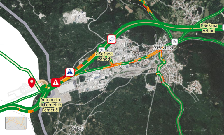 Zaprt mejni prehod Fernetiči