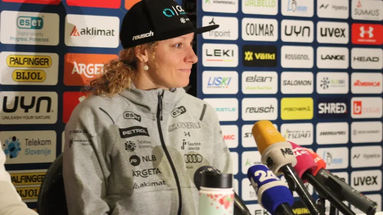 Ilka Štuhec po odpovedanem smuku