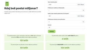 poklic preveri plačo kalkulator milijon