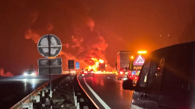 goreče tovorno vozilo na štajerski avtocesti