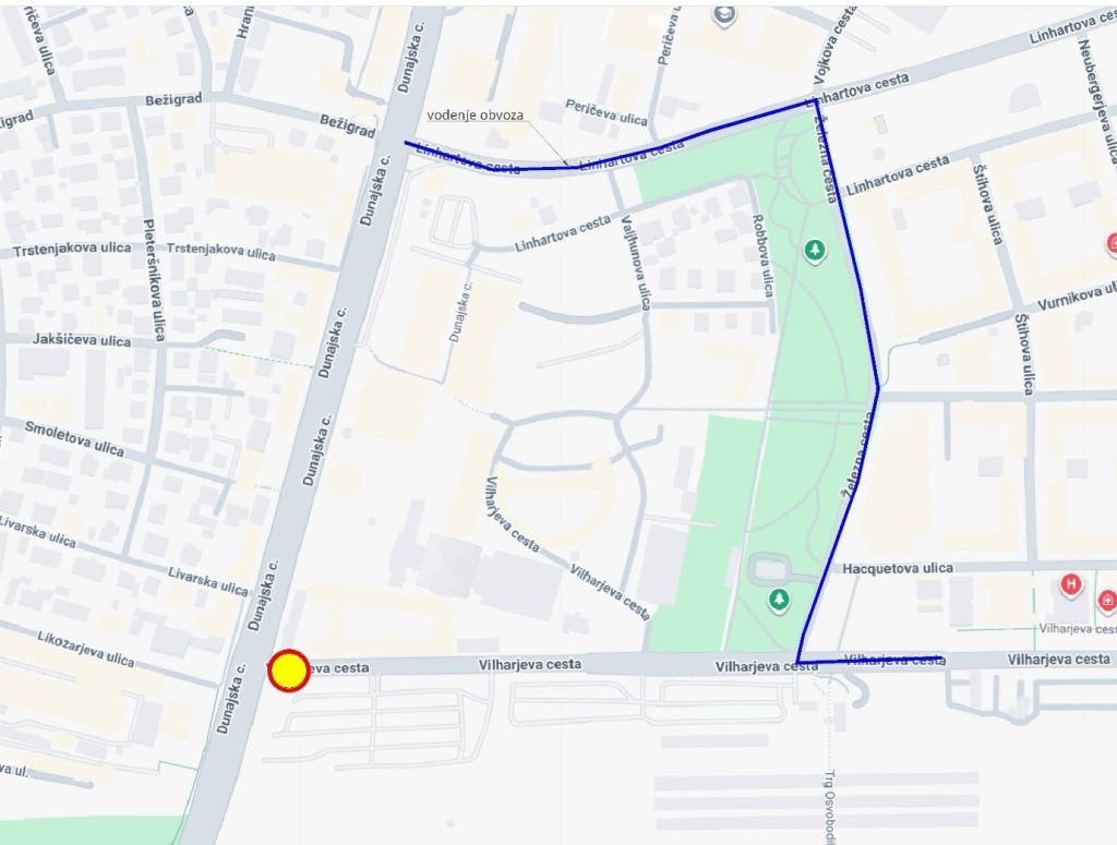 Zaradi gradnje potniškega centra zapirajo pomembno ljubljansko cesto